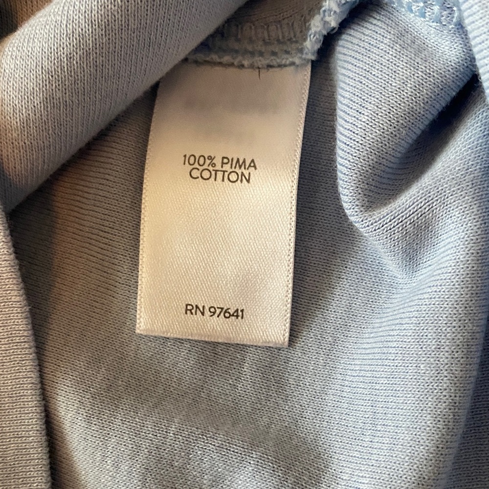 J. Jill Light Blue Pima V-Neck Tank
